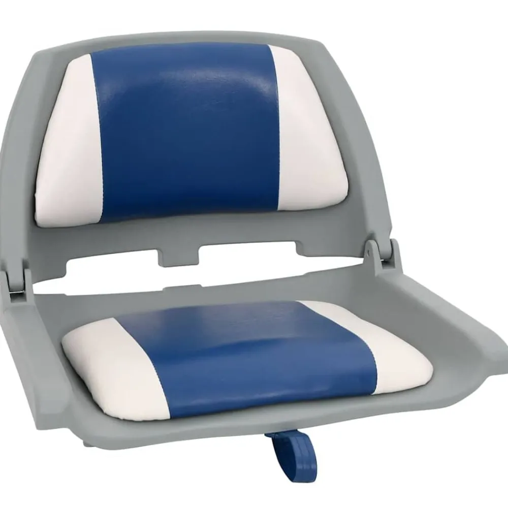 Pièces Détachées Pour Véhicules-vidaXL Ensemble de sièges de bateau pliables 2 pcs Bleu et blanc