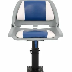 Pièces Détachées Pour Véhicules-vidaXL Ensemble de sièges de bateau pliables 2 pcs Bleu et blanc
