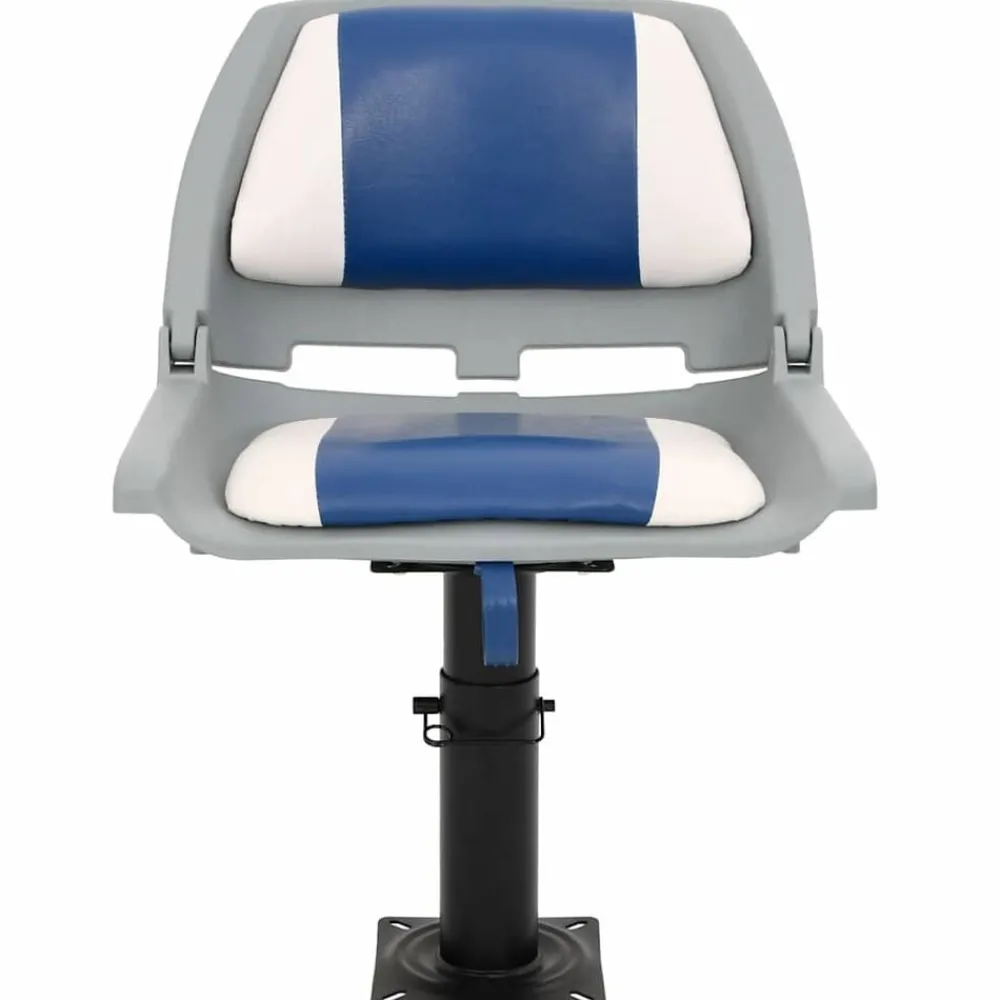 Pièces Détachées Pour Véhicules-vidaXL Ensemble de sièges de bateau pliables 2 pcs Bleu et blanc