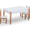 vidaXL Ensemble de table et chaises pour enfants 3 pcs Noir et blanc