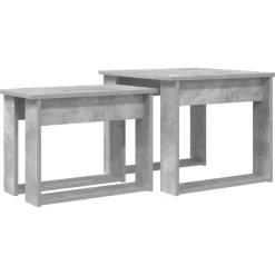 vidaXL Ensemble de tables basses 2 pcs Bois d'ingénierie