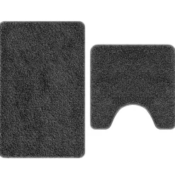 vidaXL Ensemble de tapis de bain antidérapants 2 pcs PP