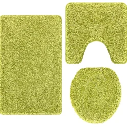 vidaXL Ensemble de tapis de bain antidérapants 3 pcs PP