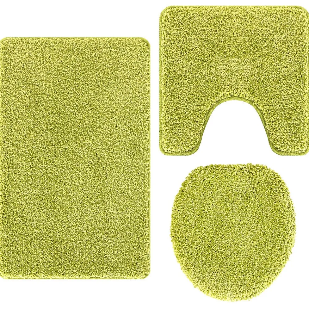 vidaXL Ensemble de tapis de bain antidérapants 3 pcs PP