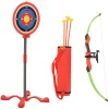 Jouets-vidaXL Ensemble de tir à l'arc et de flèches avec cible pour enfants