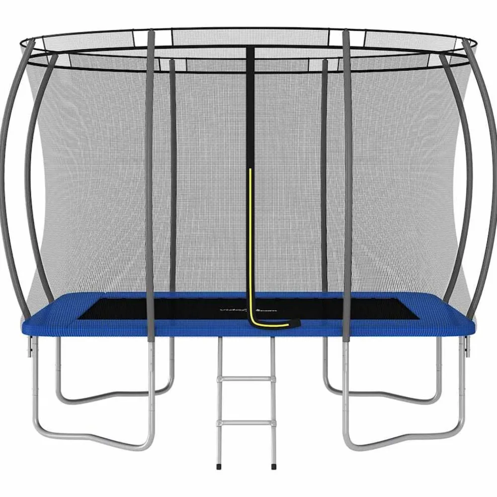 Jeux De Plein Air-vidaXL Ensemble de trampoline rectangulaire 274x183x76 cm 150 kg Bleu