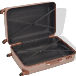 Bagages & Maroquinerie-vidaXL Ensemble de valises à roulettes quatre pièces Champagne