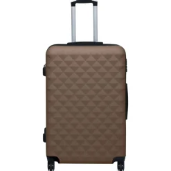 Bagages & Maroquinerie-vidaXL Ensemble de valises rigides 2 pcs ABS Marron