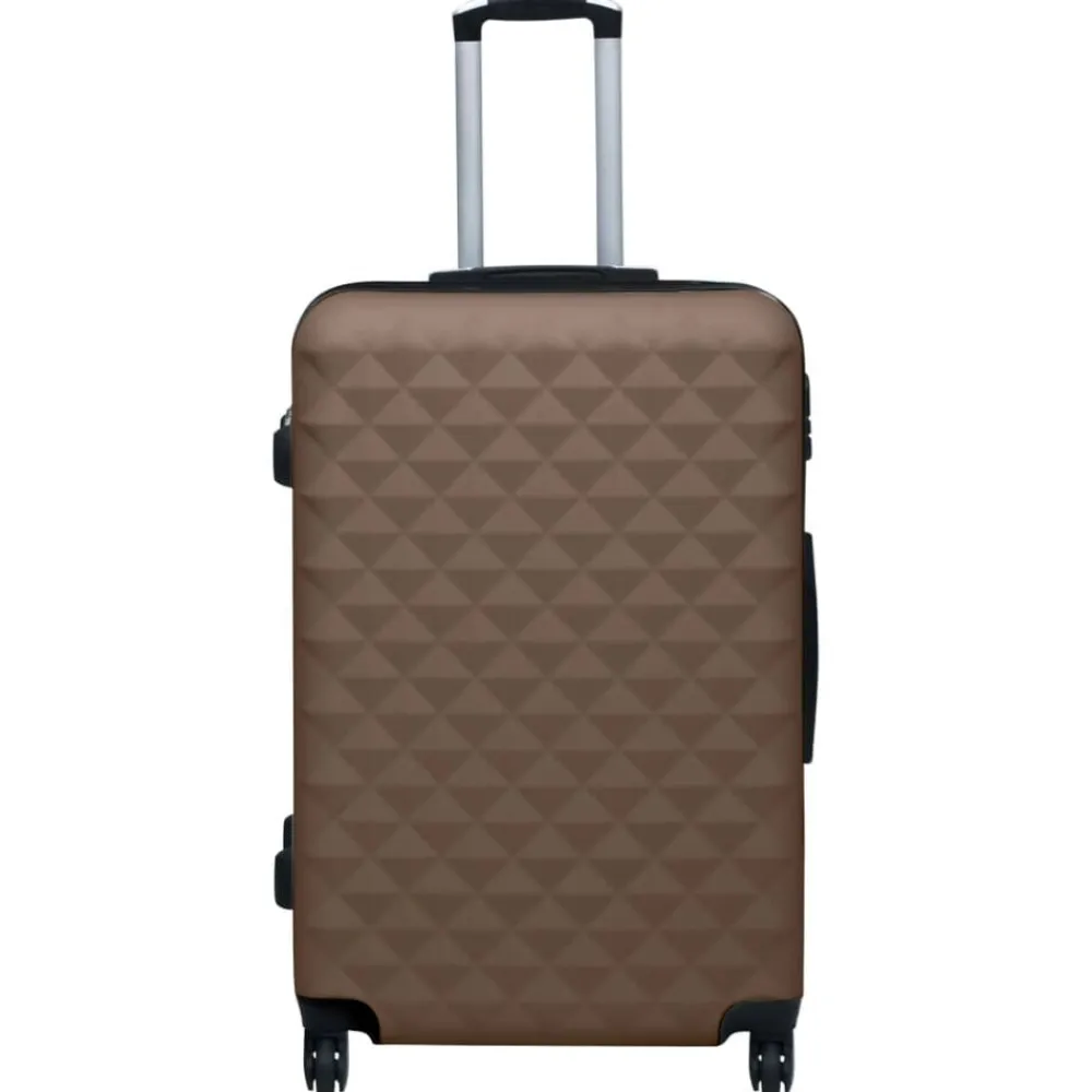 Bagages & Maroquinerie-vidaXL Ensemble de valises rigides 2 pcs ABS Marron