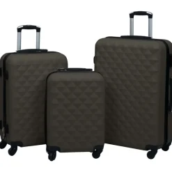Bagages & Maroquinerie-vidaXL Ensemble de valises rigides 3 pcs ABS Anthracite