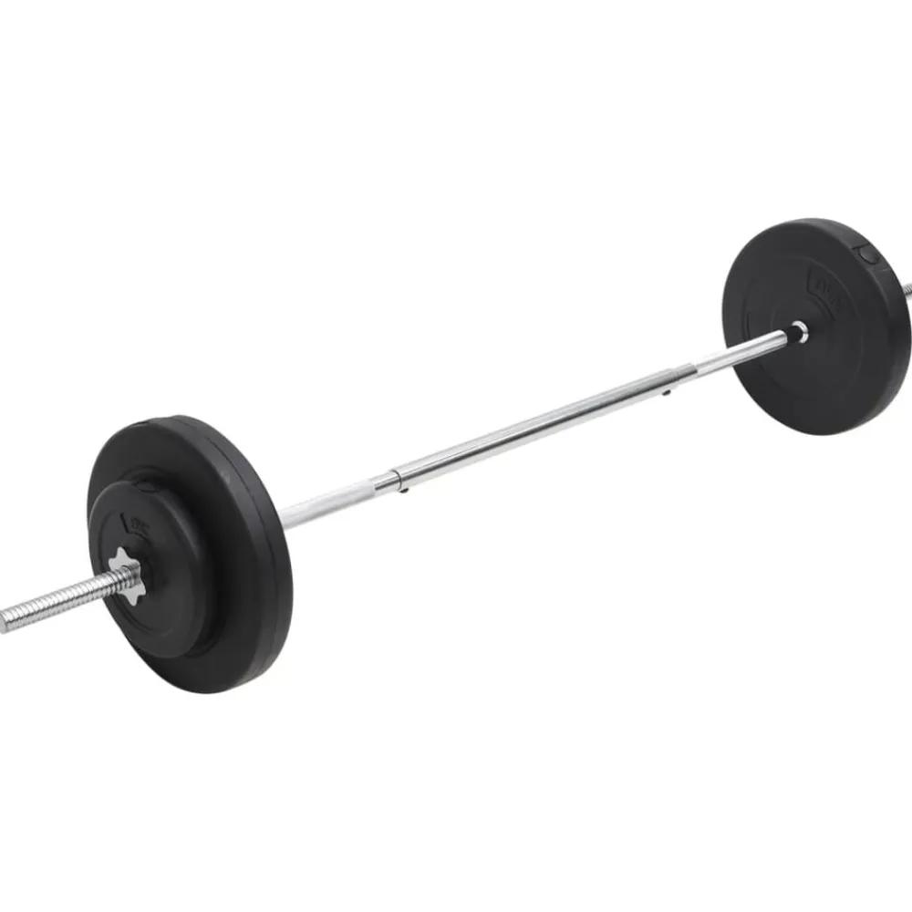 vidaXL Ensemble d'haltères avec plaques 30 kg