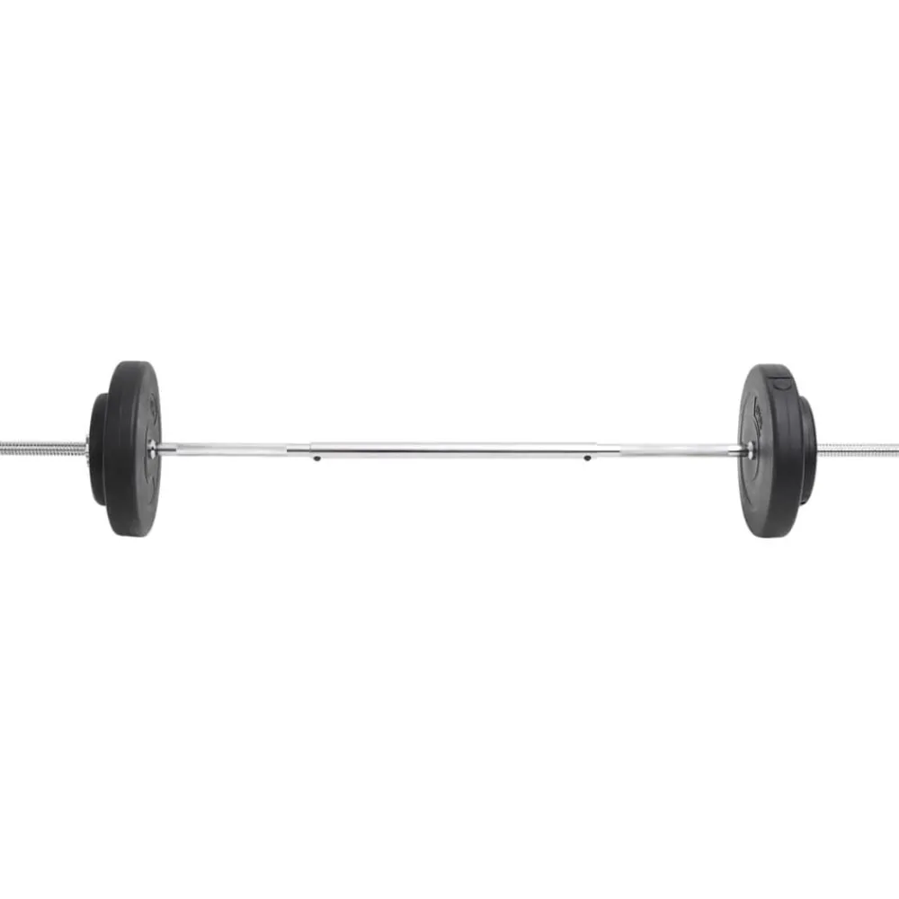 vidaXL Ensemble d'haltères avec plaques 30 kg