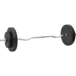 vidaXL Ensemble d'haltères et de barres avec plaques 60 kg