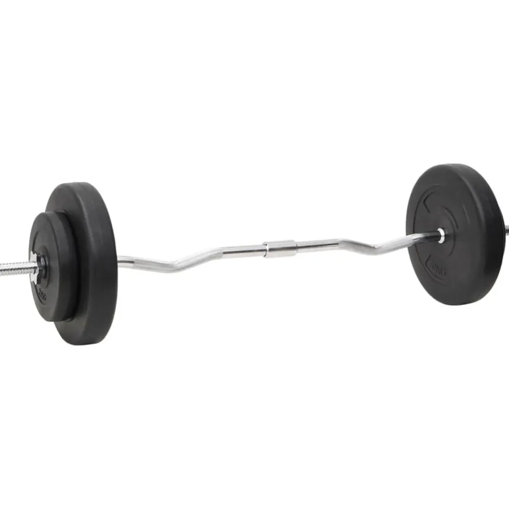 vidaXL Ensemble d'haltères et de barres avec plaques 60 kg