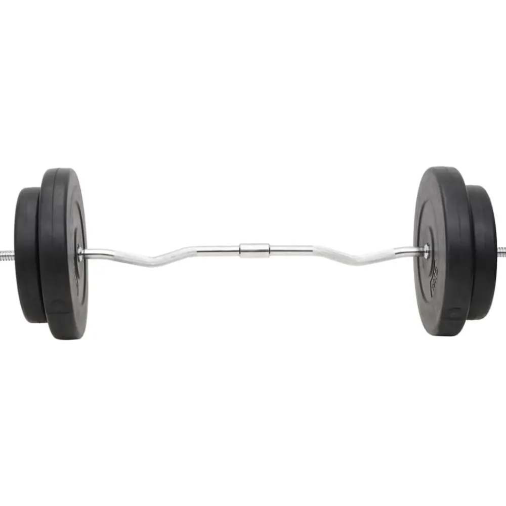 vidaXL Ensemble d'haltères et de barres avec plaques 120 kg