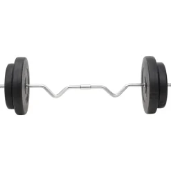 Entraînement & Fitness-vidaXL Ensemble d'haltères et de barres avec plaques 120 kg