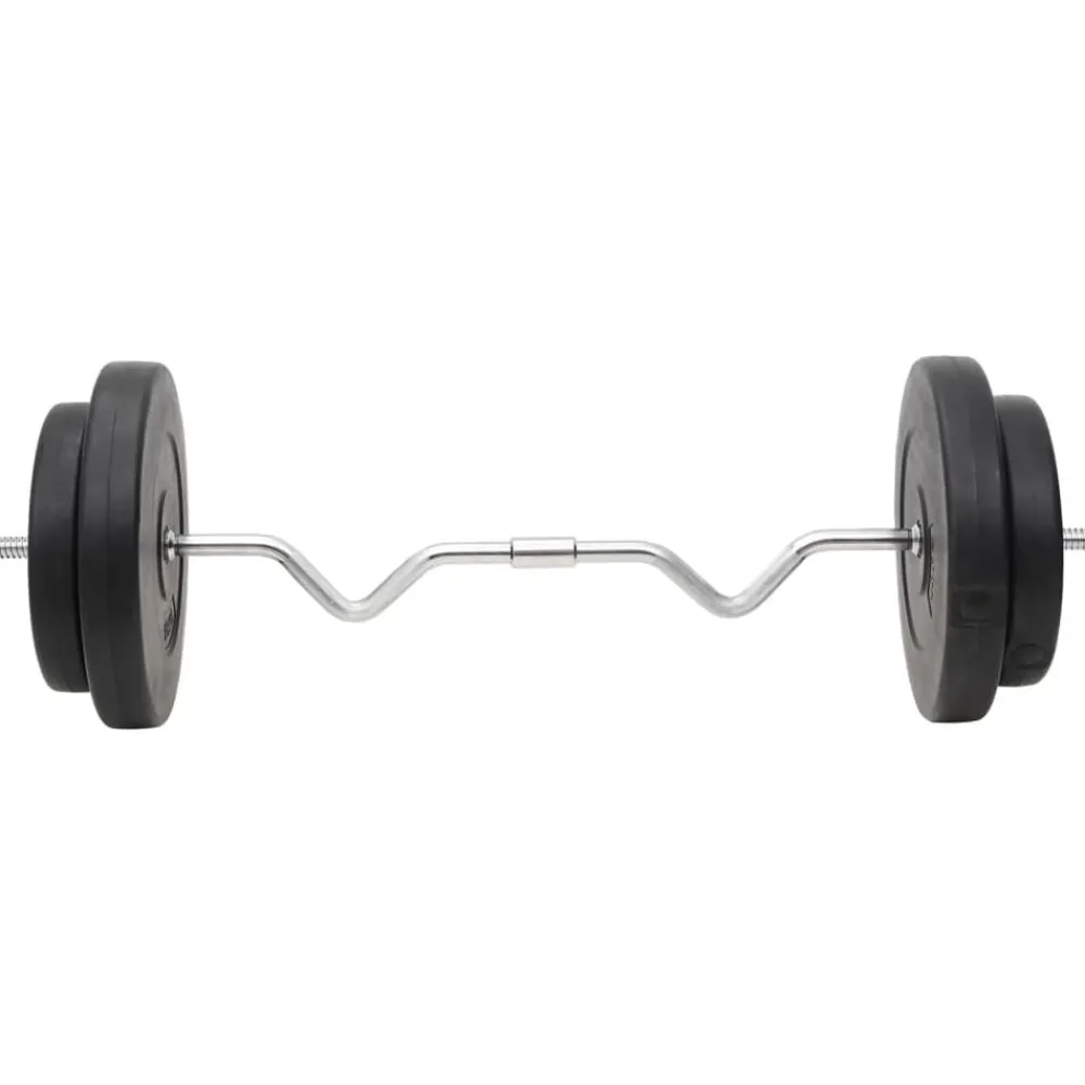 Entraînement & Fitness-vidaXL Ensemble d'haltères et de barres avec plaques 120 kg