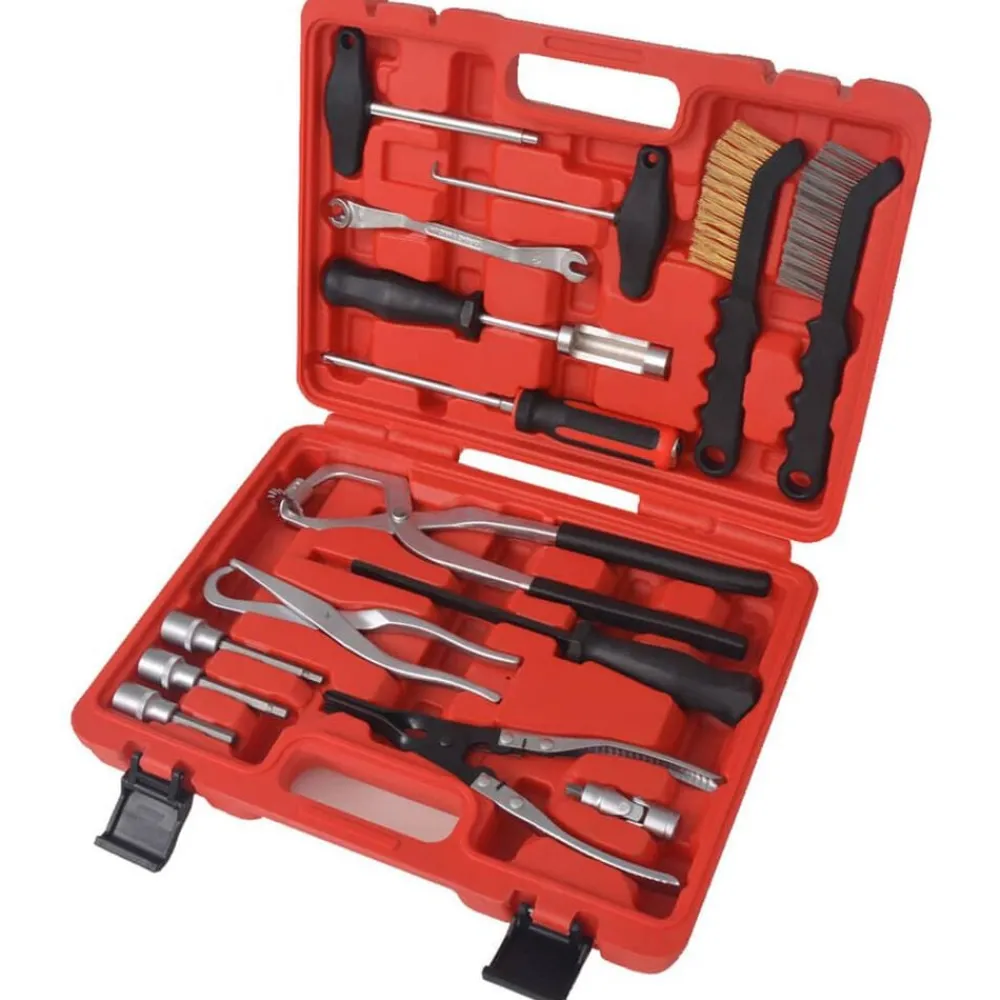 vidaXL Ensemble d'outils d'assemblage et d'entretien des freins 15 pcs