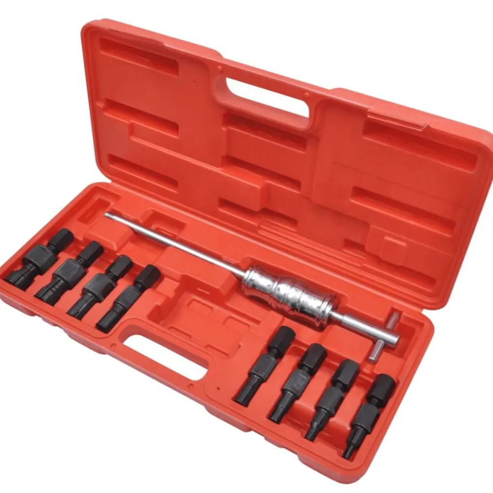 vidaXL Ensemble d'outils d'extraction de palier à trou borgne 9 pcs