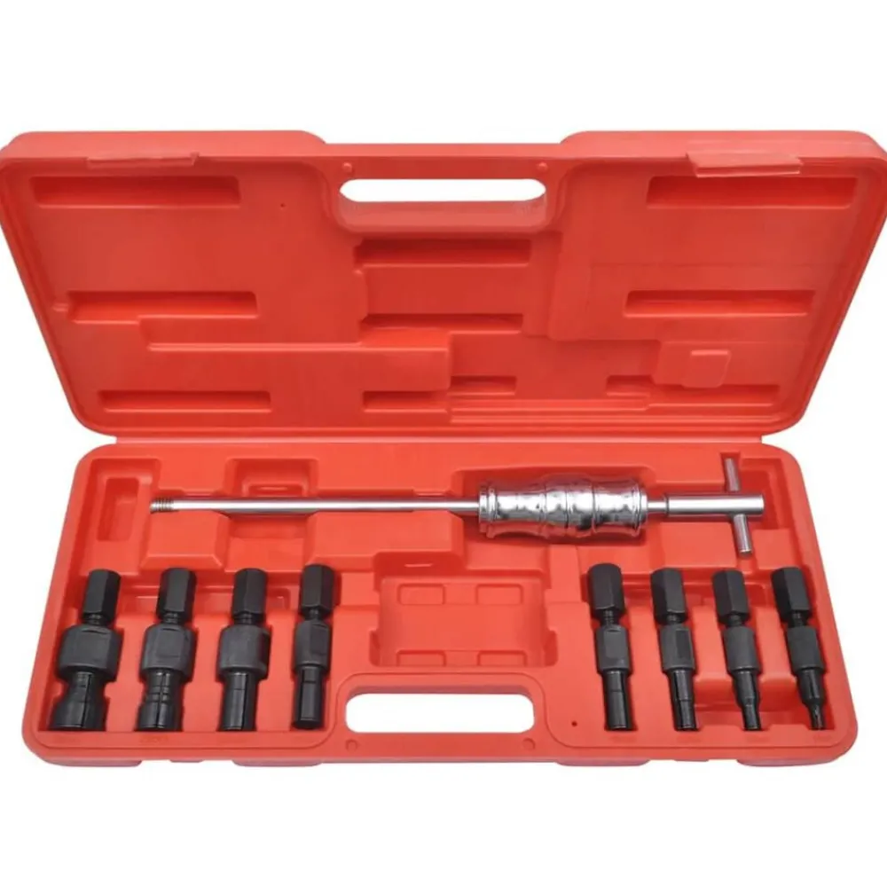 vidaXL Ensemble d'outils d'extraction de palier à trou borgne 9 pcs