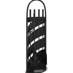 vidaXL Ensemble d'ustensiles de cheminée 5 pièces 23 x 15 x 66 cm Acier