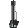 vidaXL Ensemble d'ustensiles de cheminée 5 pièces 18 x 66 cm Acier