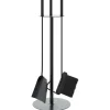 Accessoires Pour Cheminées & Poêles À Bois-vidaXL Ensemble d'ustensiles de cheminée 4 pièces 22 x 59 cm Acier