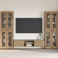 Ensembles De Meubles-vidaXL Ensemble meuble TV avec tiroir FLORIN 3 pcs Chêne artisanal ch&ecirc;ne artisanal
