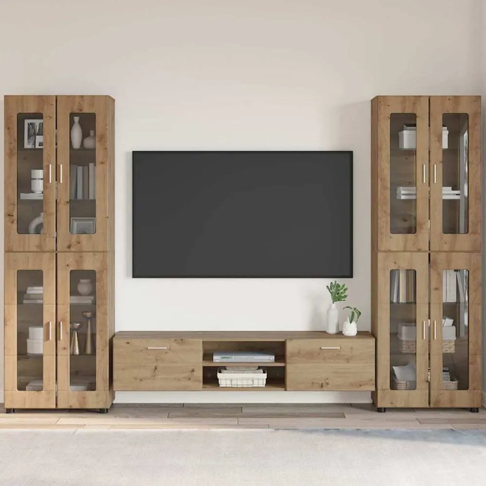 Ensembles De Meubles-vidaXL Ensemble meuble TV avec tiroir FLORIN 3 pcs Chêne artisanal chêne artisanal