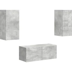 vidaXL Ensemble meuble TV 2 pcs Bois d'ingénierie