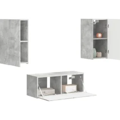 vidaXL Ensemble meuble TV 2 pcs Bois d'ingénierie