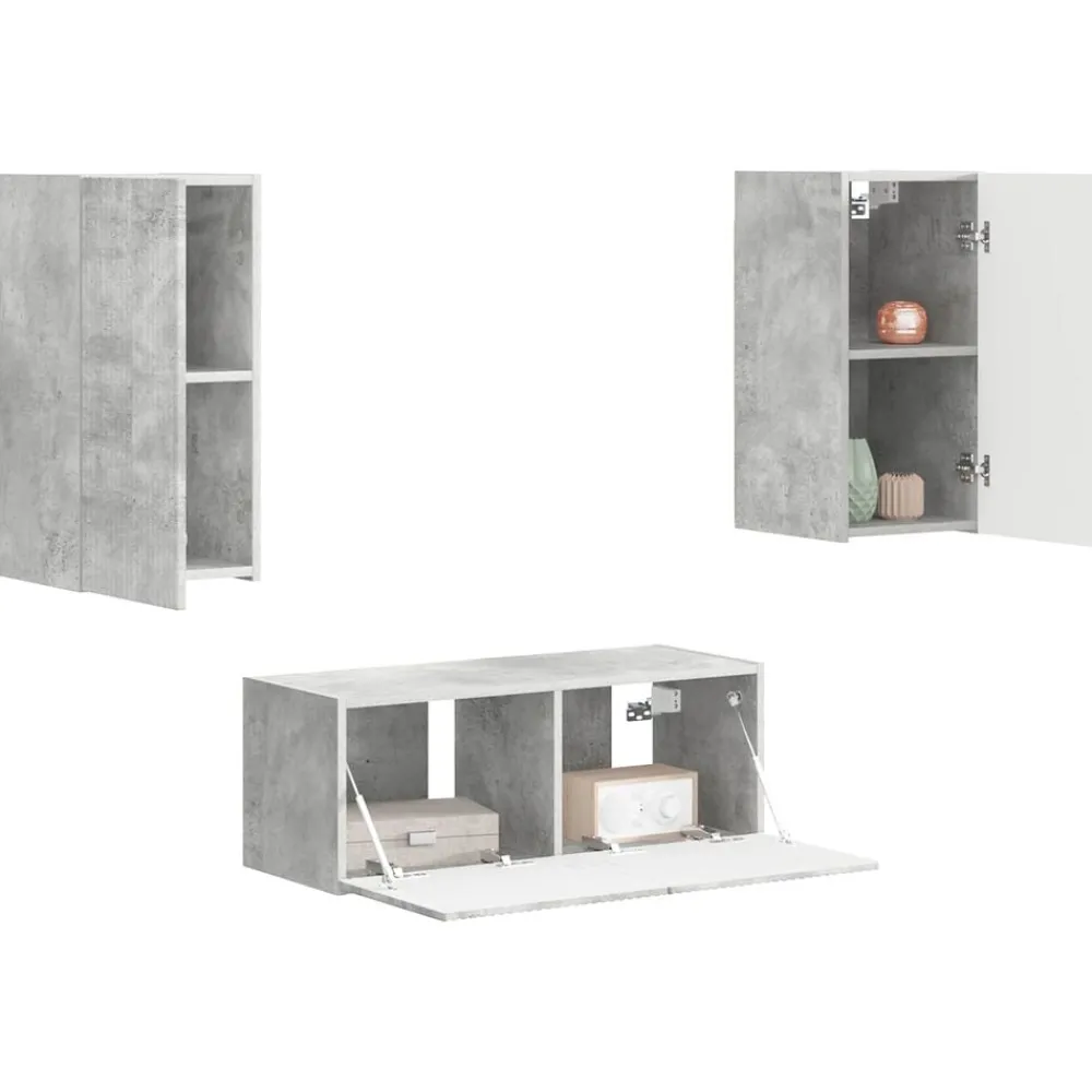 vidaXL Ensemble meuble TV 2 pcs Bois d'ingénierie