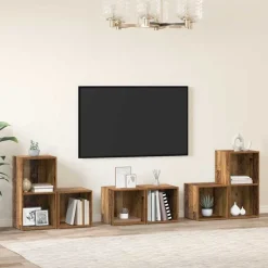 Meubles Tv-vidaXL Ensemble meuble TV 6 pcs Bois d'ingénierie Bois ancien