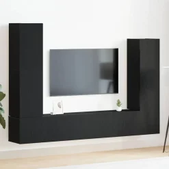 Meubles Tv-vidaXL Ensemble meuble TV 6 pcs Chêne noir Bois d'ingénierie