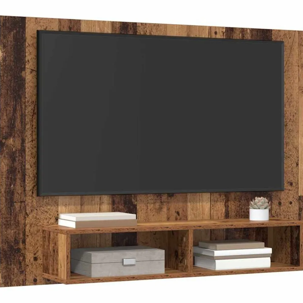 Meubles Tv-vidaXL Ensemble meuble TV Chêne artisanal 120 x 23,5 x 90 cm