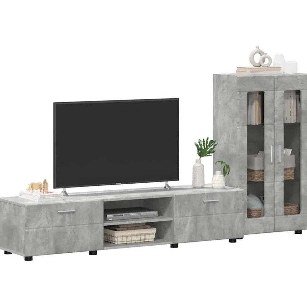 vidaXL Ensemble meuble TV FLORIN Bois d'ingénierie