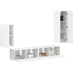 vidaXL Ensemble meuble TV Montage mural 4 pcs Bois d'ingénierie