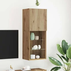 Meubles Tv-vidaXL Ensemble meuble TV Chêne artisanal 40,5 x 30 x 102 cm ch&ecirc;ne artisanal