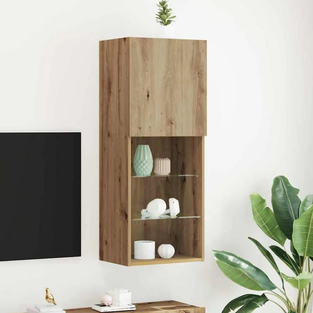 Meubles Tv-vidaXL Ensemble meuble TV Chêne artisanal 40,5 x 30 x 102 cm chêne artisanal