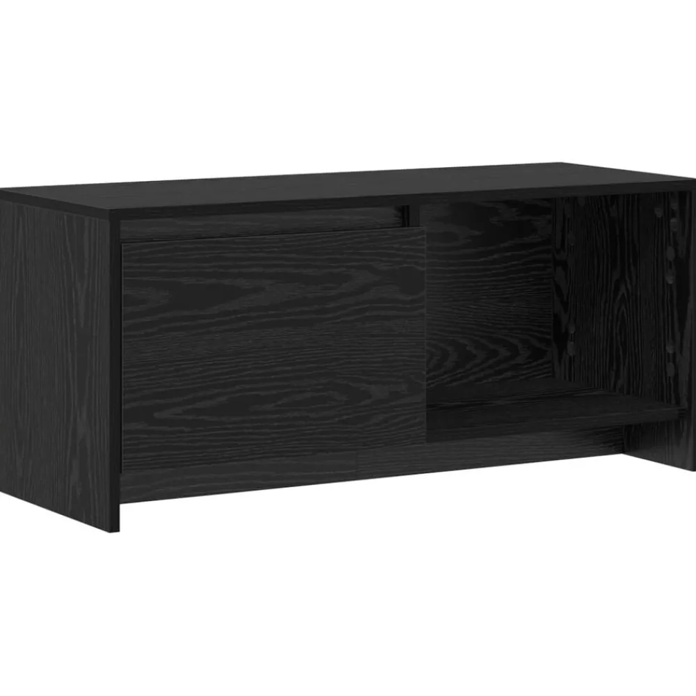 Meubles Tv-vidaXL Ensemble meuble TV Chêne noir 90 x 35 x 40 cm Bois d'ingénierie Chêne noir