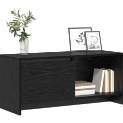 Meubles Tv-vidaXL Ensemble meuble TV Chêne noir 90 x 35 x 40 cm Bois d'ingénierie Chêne noir