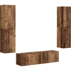 Meubles Tv-vidaXL Ensemble meuble TV 6 pcs Bois d'ingénierie Bois ancien