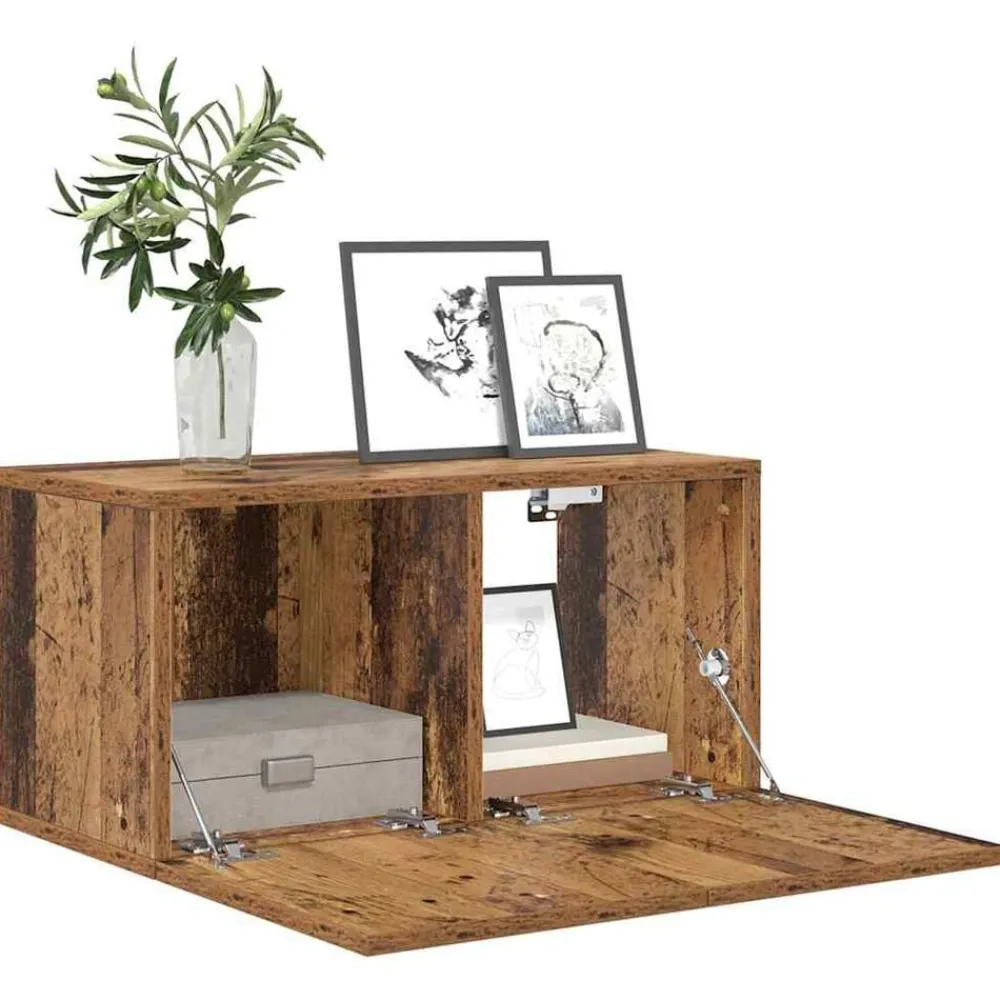 Meubles Tv-vidaXL Ensemble meuble TV Marron 60 x 30 x 30 cm Bois d'ingénierie Bois ancien