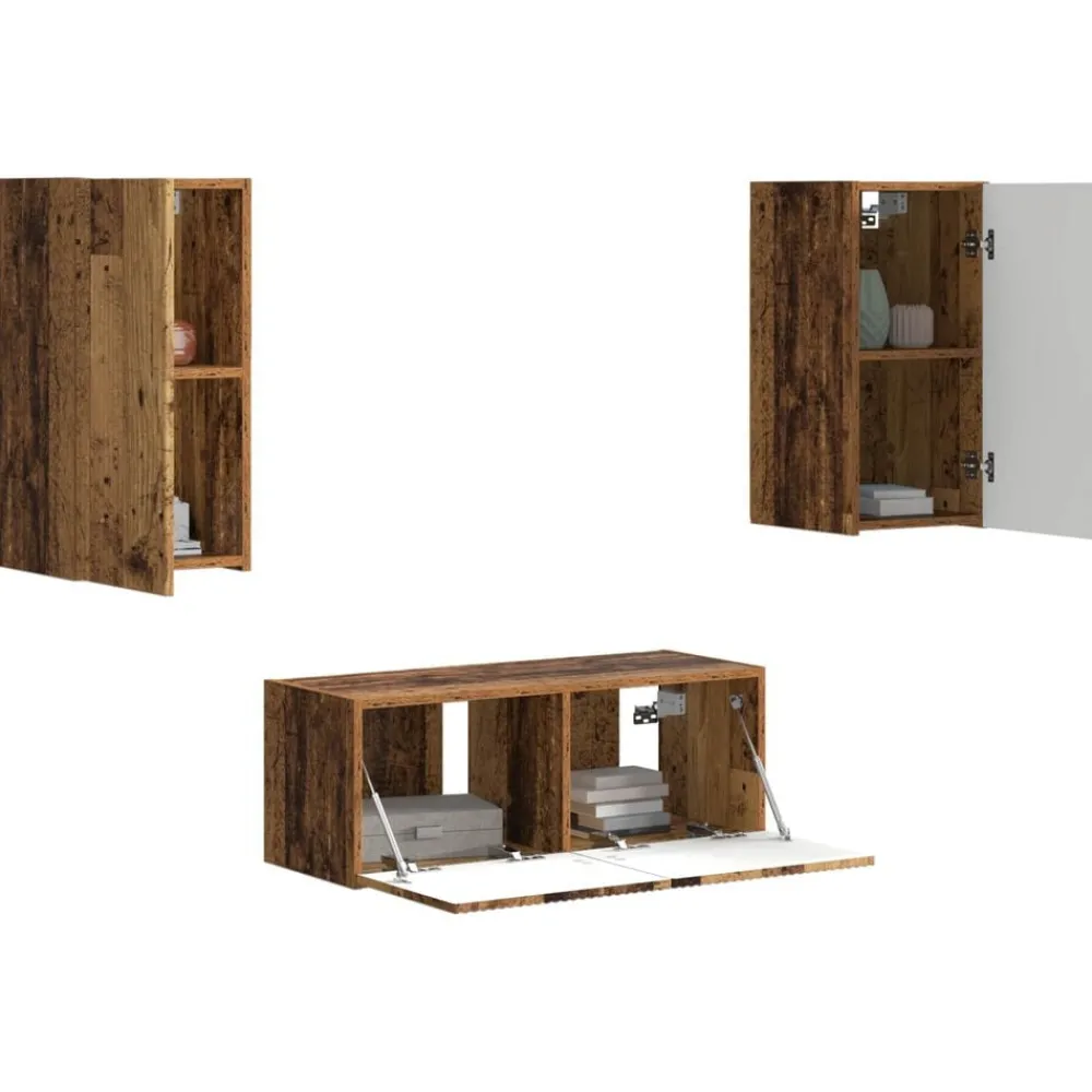 vidaXL Ensemble meuble TV 6 pcs Bois d'ingénierie