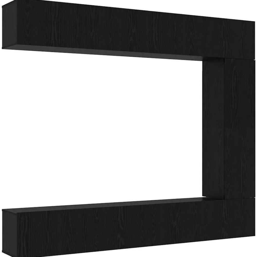 Meubles Tv-vidaXL Ensemble meuble TV 5 pcs Chêne noir Bois d'ingénierie Chêne noir