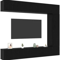 Meubles Tv-vidaXL Ensemble meuble TV 5 pcs Chêne noir Bois d'ingénierie Chêne noir