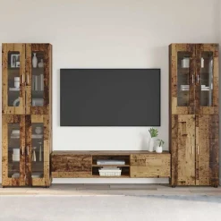 vidaXL Ensemble meuble TV FLORIN 3 pcs Bois d'ingénierie