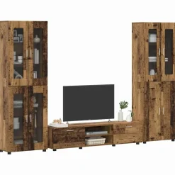 vidaXL Ensemble meuble TV FLORIN 3 pcs Bois d'ingénierie