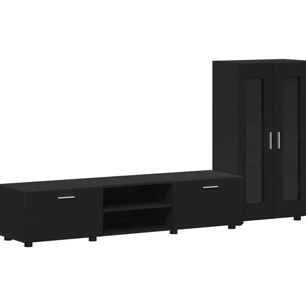 vidaXL Ensemble meuble TV avec tiroir FLORIN Bois d'ingénierie