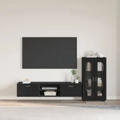 vidaXL Ensemble meuble TV avec tiroir FLORIN Bois d'ingénierie